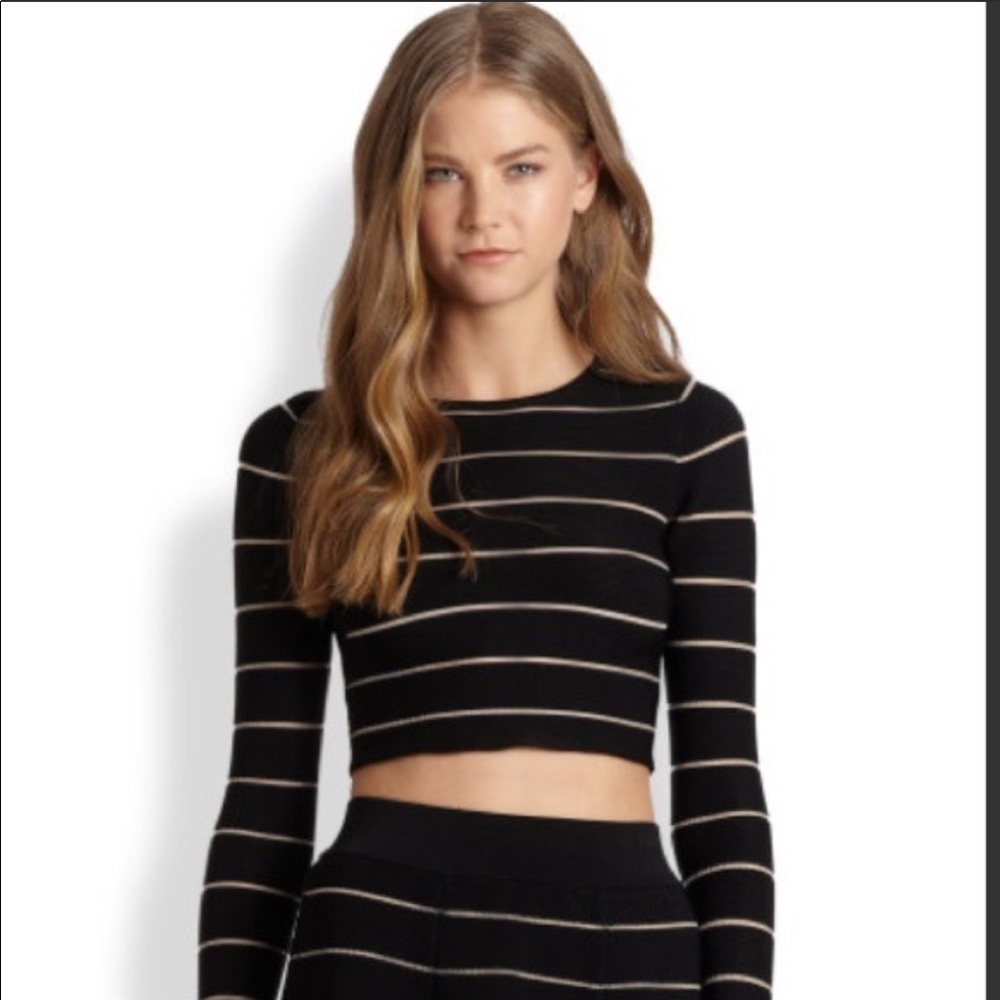 Ronny Kobo long sleeve crop top. Size S Never worn